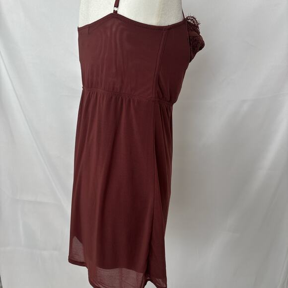 Urban Outfitters Brown Mesh Overlay Bustier Mini Dress - Picture 5 of 7